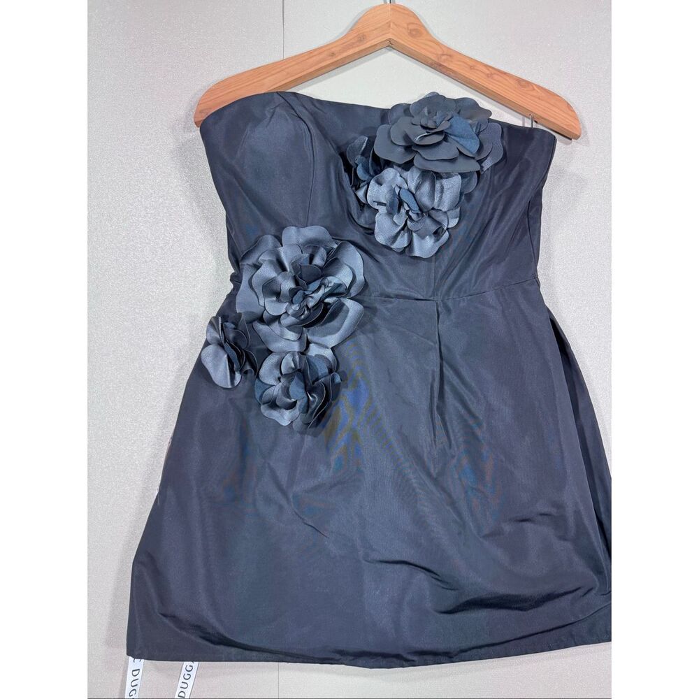 NWT Mac Duggal Floral Appliqué‎ Strapless Mini Dress MSRP:$298